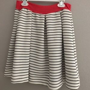 Striped mini skirt